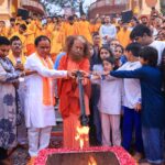 परमार्थ निकेतन दर्शनार्थ पहुँचे उत्तराखंड के स्वास्थ्य एवं चिकित्सा शिक्षा मंत्री डॉ. धन सिंह रावत